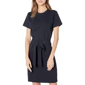 Vince Short Sleeve Tie Waist Dress